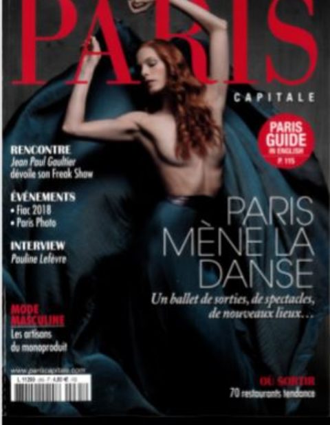 Making-Of Studio couverture du magazine Paris Capitale